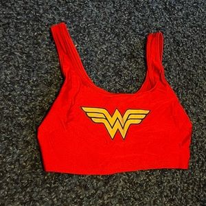 Wonder Woman cropped tank top, large